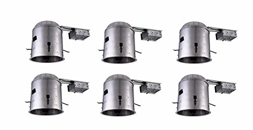 Tc6r-e26-6pk 5 In. Non-ic Remodel Housing Fits Par30 Br30 R30 - Pack Of 6