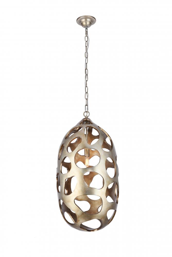 1545d14gs Bombay 1 Light In Gilded Silver Chandelier