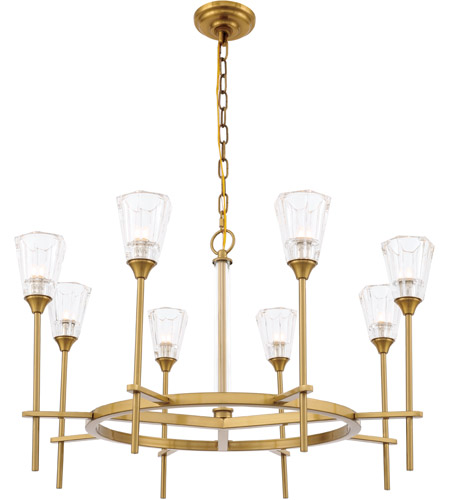1552d32bb Soiree 8 Light Burnished Brass Ceiling Pendant