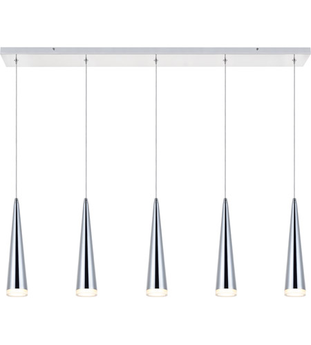 UPC 842814162433 product image for Elegant Lighting 5201D42C Fantasia 5 Light Chrome LED Ceiling Pendant | upcitemdb.com
