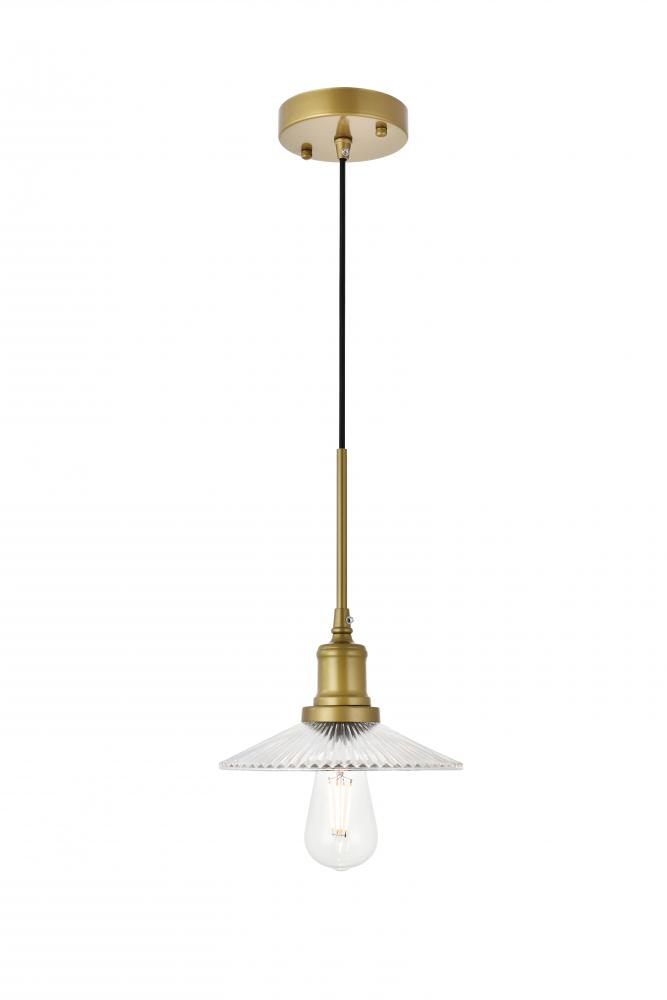 Ld4040d8br Waltz 1 Light Brass Ceiling Pendant