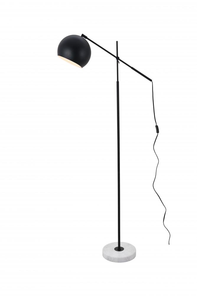 Ld4068f30bk Aperture 1 Light Black Floor Lamp