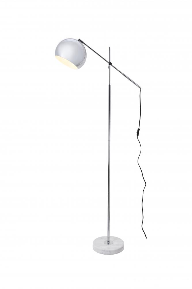 Ld4068f30c Aperture 1 Light Chrome Floor Lamp