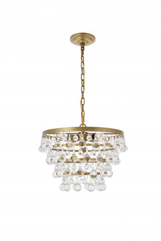 Ld5016d17br Kora 5 Light Brass Ceiling Pendant