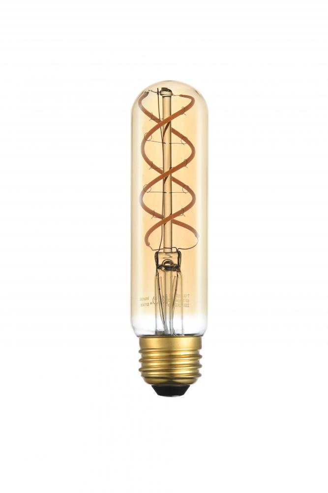 T10led302-6pk 2200k Led Decorative Helix Vertical Nostaligic Filament 6 Watts 300 Lumens Amber Tint T10 Light Bulb - Pack Of 6