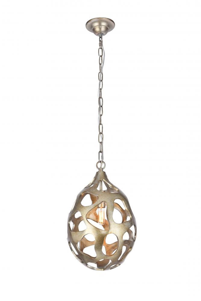 1545d10gs Bombay 1 Light In Gilded Silver Chandelier
