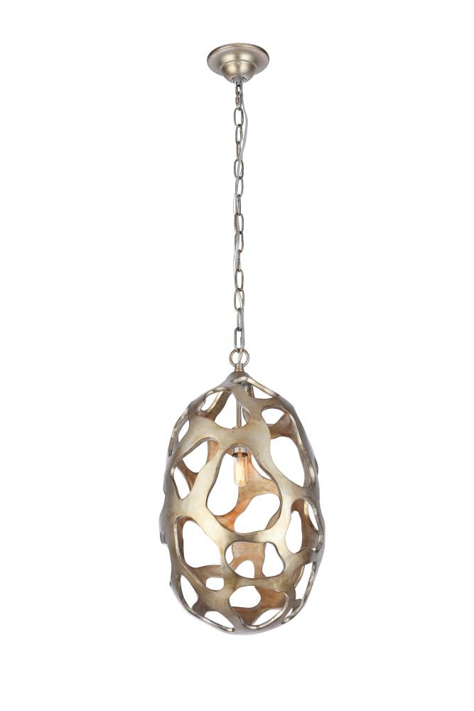 1545d12gs Bombay 1 Light In Gilded Silver Chandelier