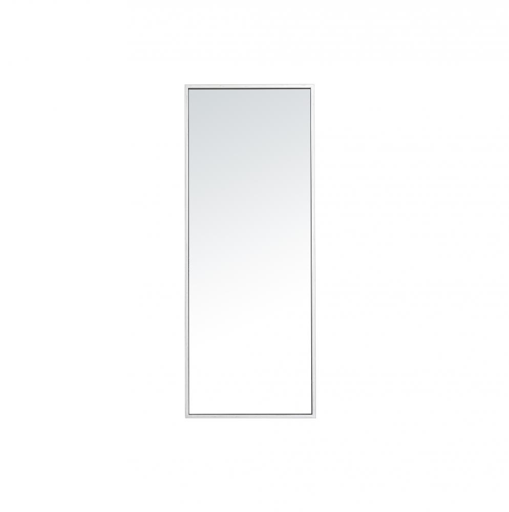Mr41436s 14 In. Metal Frame Rectangle Mirror In Silver - 13.25 X 35.25 X 0.16 In.