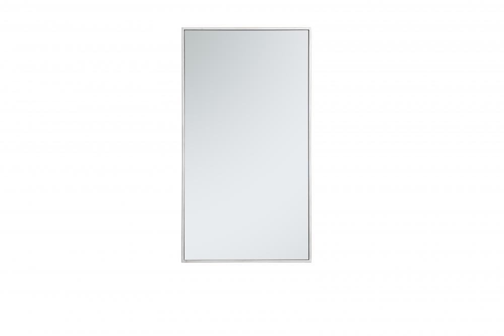 Mr42036s 20 In. Metal Frame Rectangle Mirror In Silver - 19.25 X 59.25 X 0.16 In.