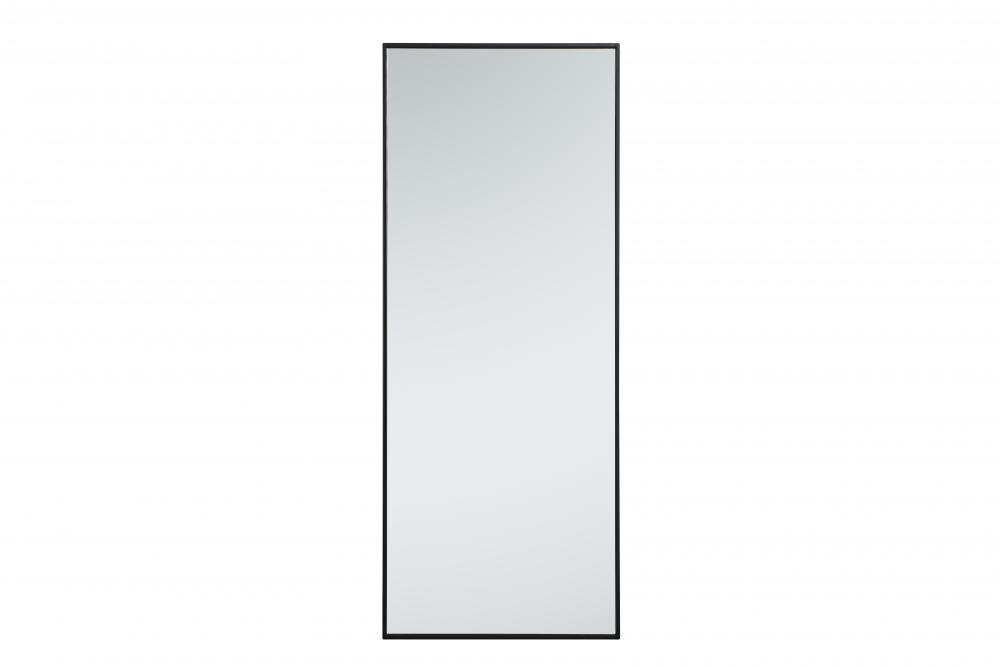 Mr42460bk 24 In. Metal Frame Rectangle Mirror In Black