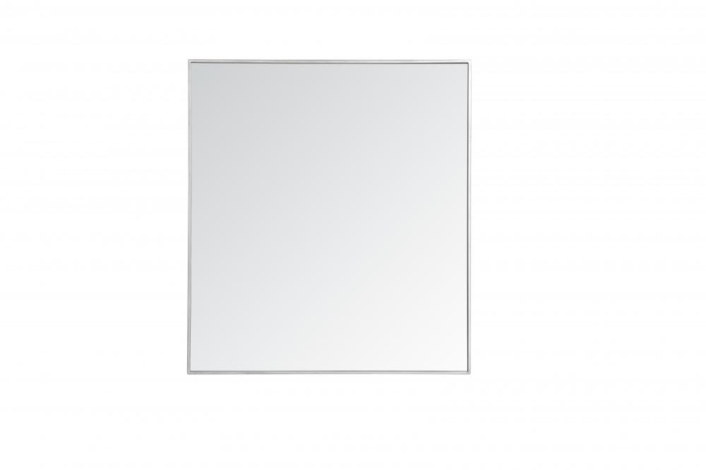 Mr43640s 36 In. Metal Frame Rectangle Mirror In Silver - 35.25 X 71.25 X 0.16 In.