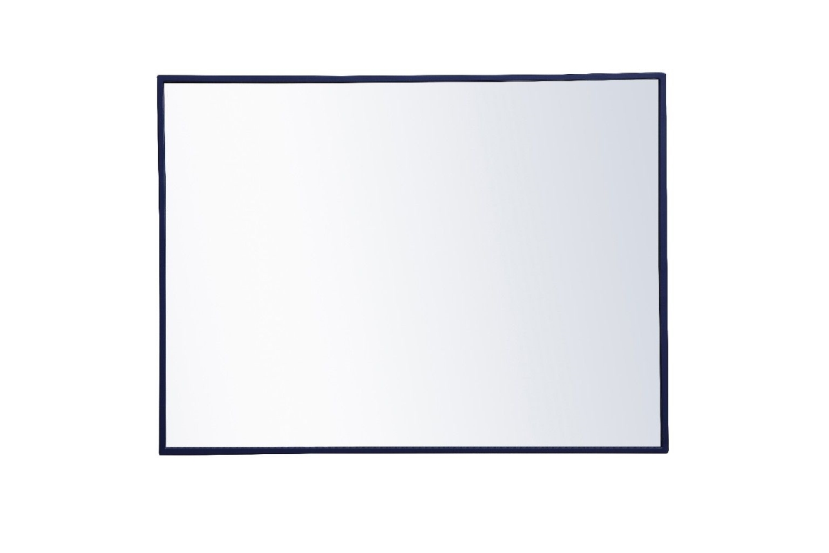 Mr4071bl 24 X 32 In. Metal Frame Rectangle Mirror, Blue