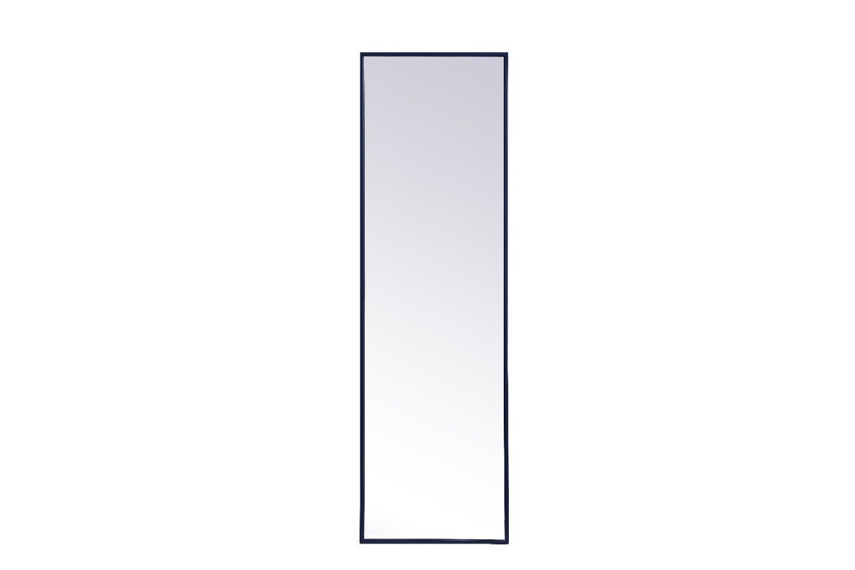 Mr4081bl 18 X 60 In. Metal Frame Rectangle Mirror, Blue