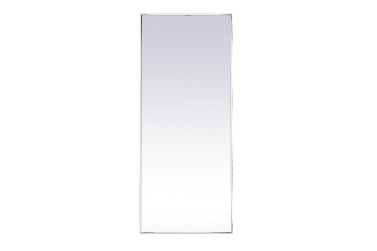 Mr4084wh 30 X 72 In. Metal Frame Rectangle Mirror, White