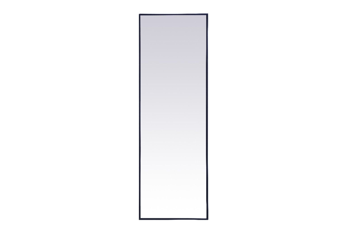 Mr42060bl 20 X 60 In. Metal Frame Rectangle Mirror, Blue