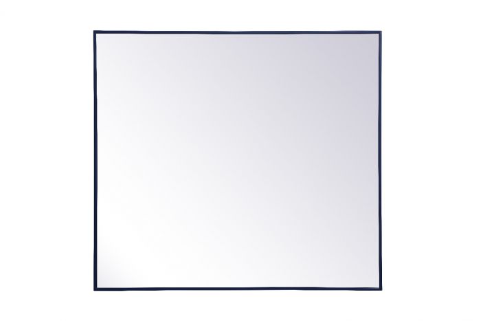 Mr43640bl 36 X 40 In. Metal Frame Rectangle Mirror, Blue
