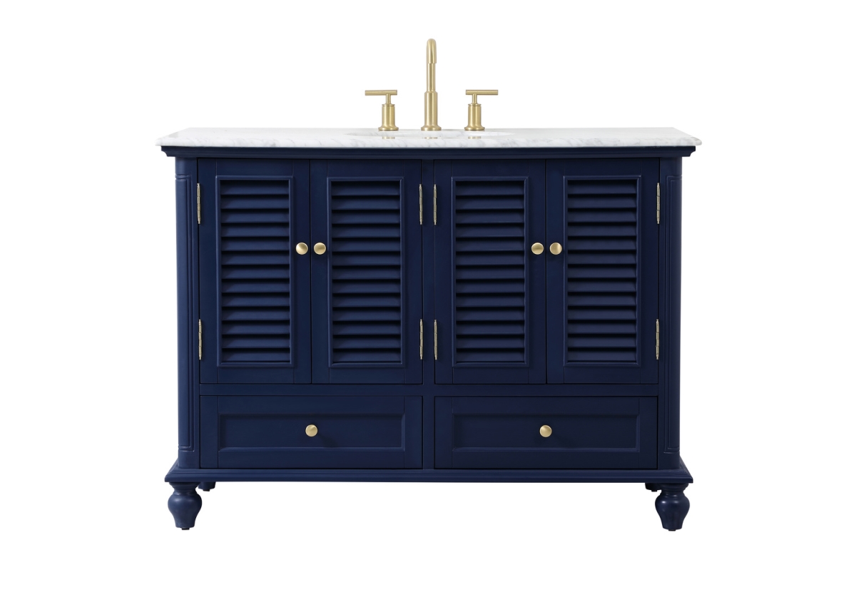 UPC 842814187894 product image for Elegant Lighting VF30548BL 48 in. Single Bathroom Vanity, Blue | upcitemdb.com
