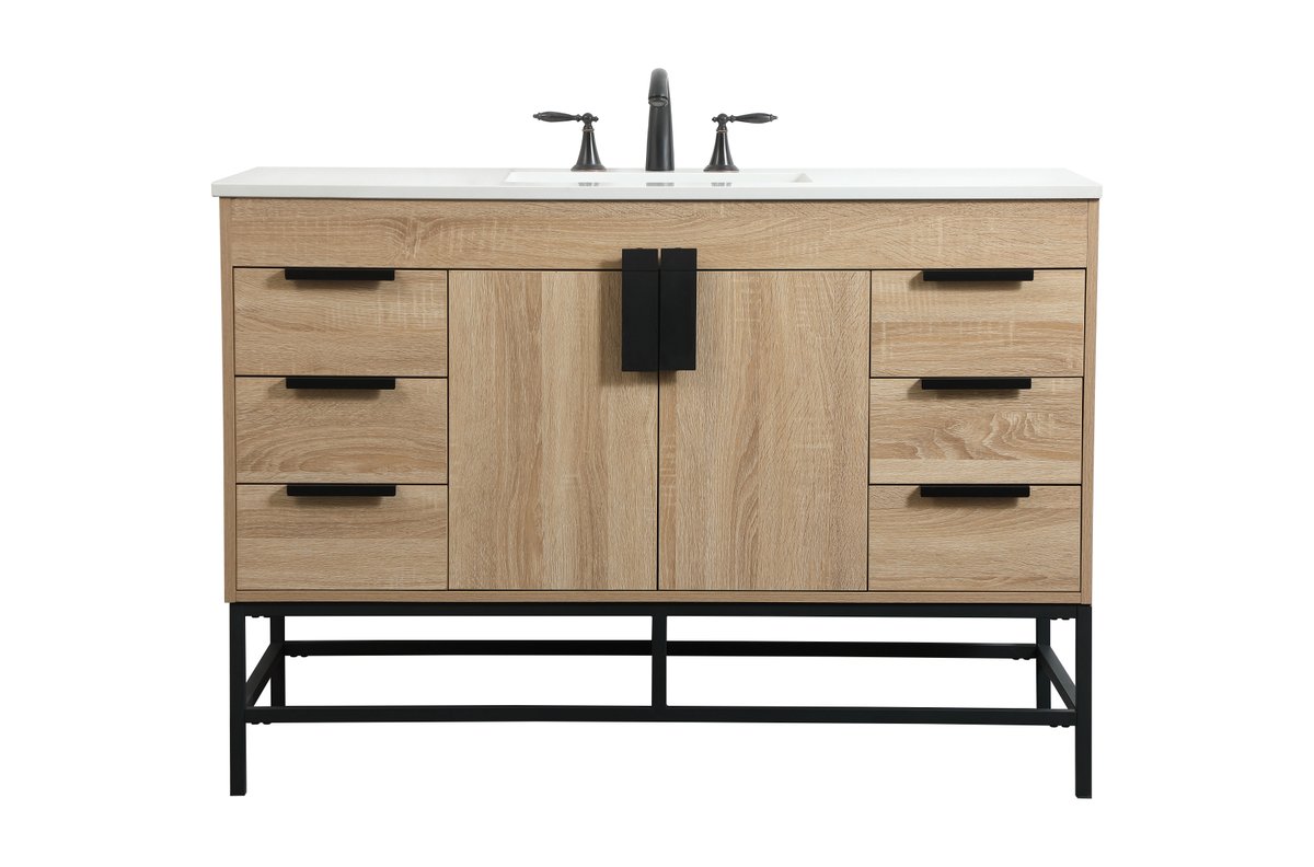 UPC 196683000007 product image for VF488W48MW 22 x 33.5 x 48 in. Single Bathroom Vanity | upcitemdb.com