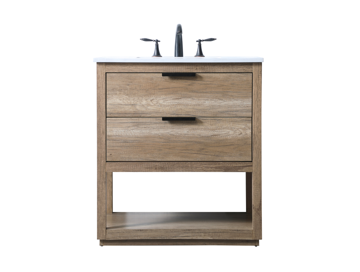UPC 196683019788 product image for VF19230NT 30 in. Single Bathroom Vanity, Natural Oak | upcitemdb.com
