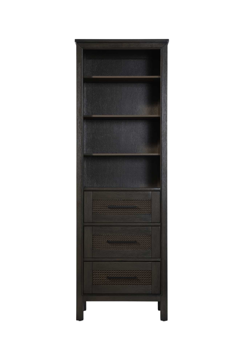 SC295B24CO 24 in. Alina Open Shelving Bath Storage Cabinet, Chocolate Oak