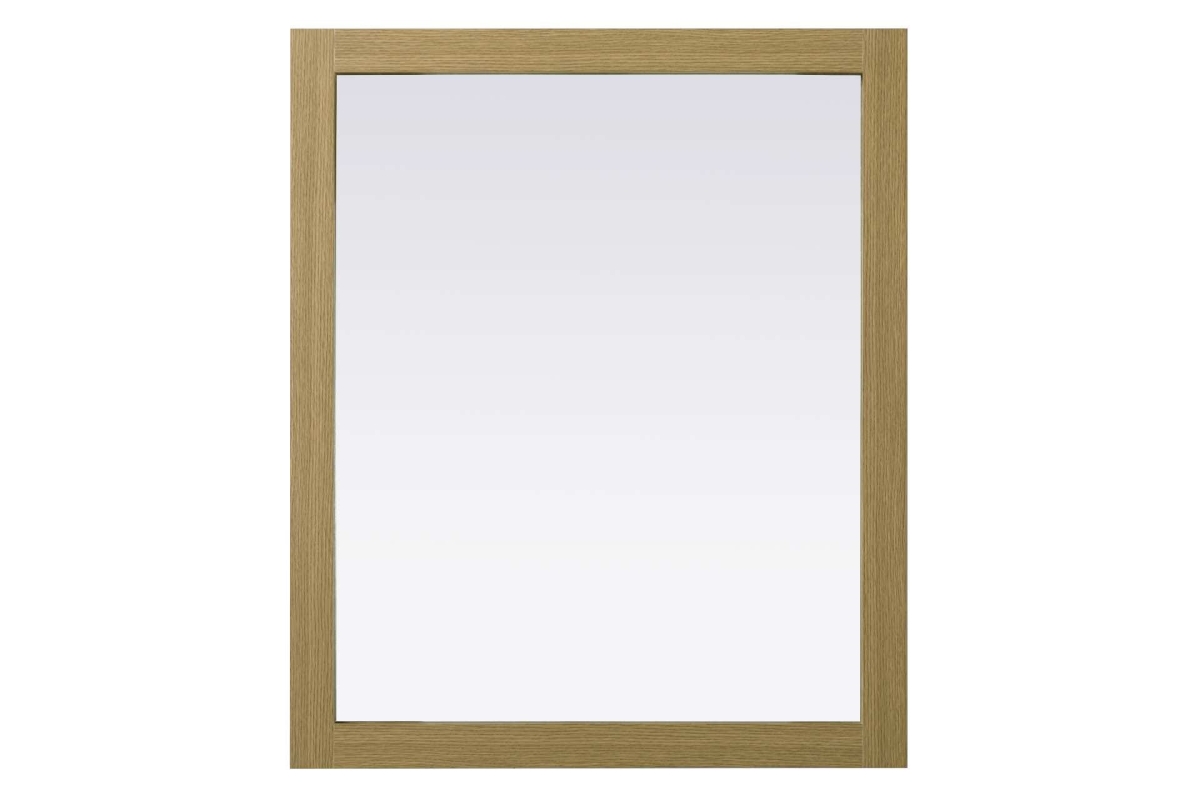 VM33036MHB 30 x 36 in. Norah Rectangle Wood Mirror, Honey Brown