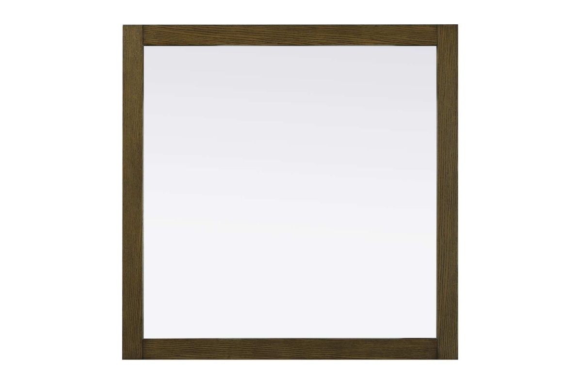 VM33636HO 36 x 36 in. Norah Square Wood Mirror, Hazel Oak