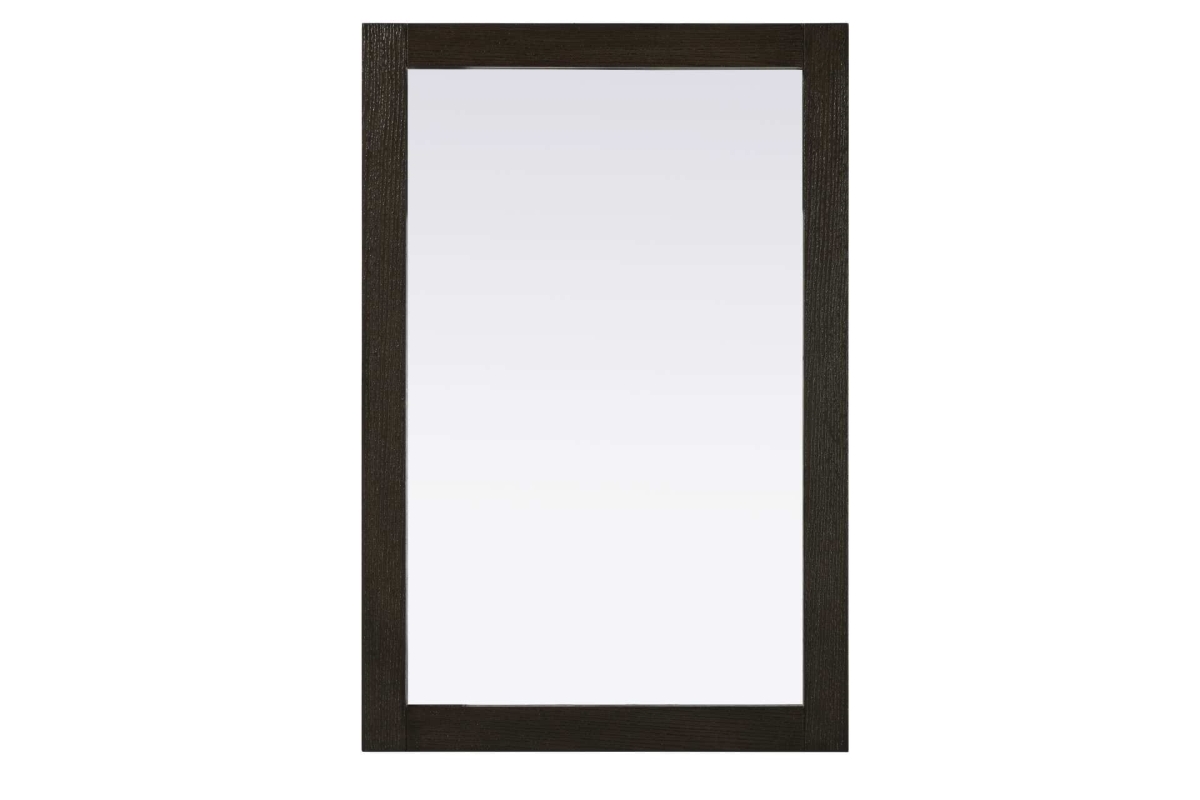VM32436CO 24 x 36 in. Norah Rectangle Wood Mirror, Chocolate Oak