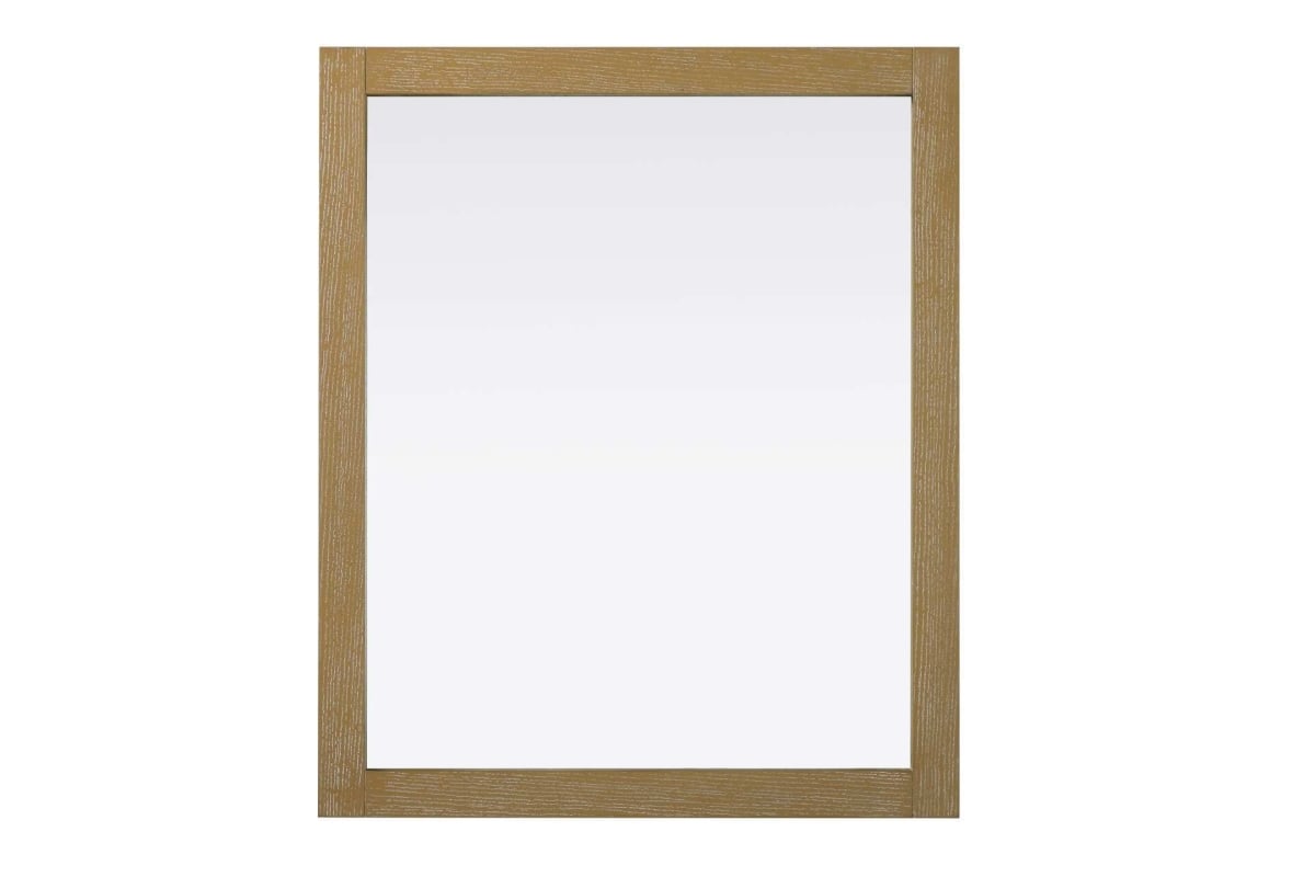 VM33036LO 30 x 36 in. Norah Rectangle Wood Mirror, Linen Oak