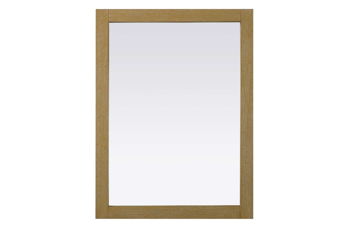 VM32736LO 27 x 36 in. Noah Rectangle Wood Mirror, Linen Oak