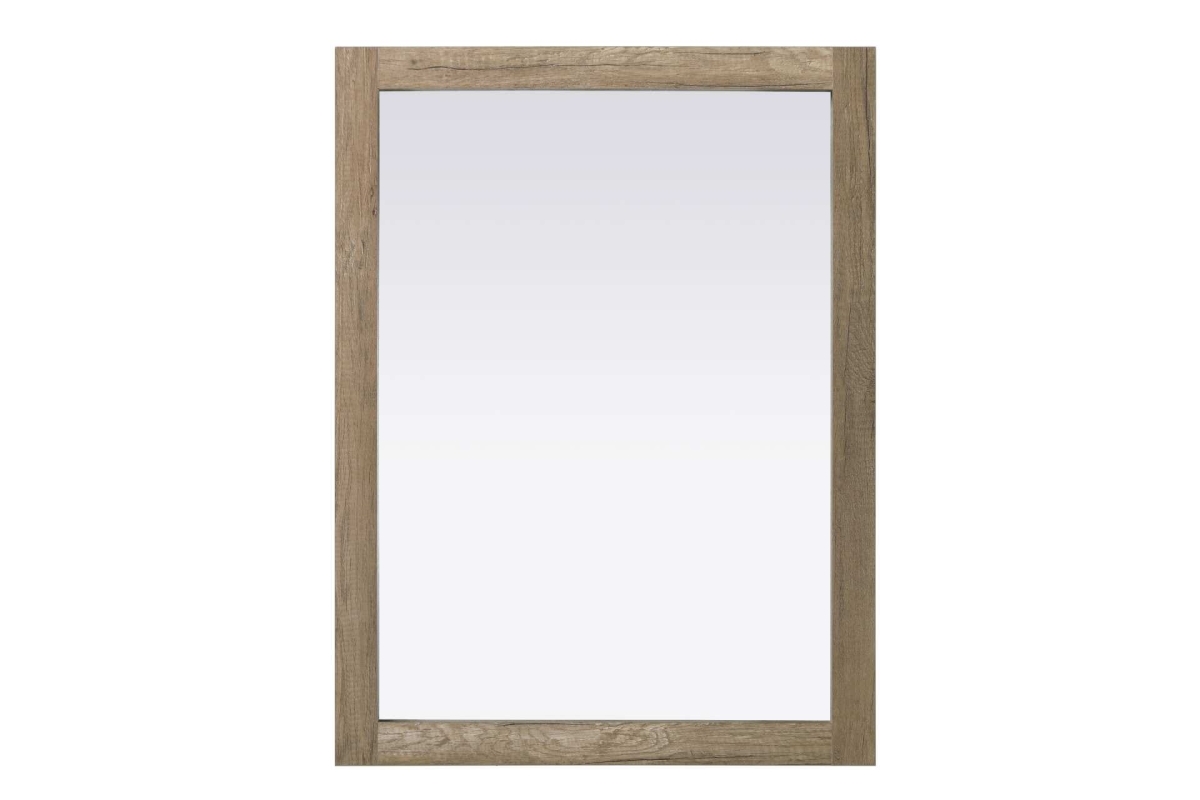 VM32736NT 27 x 36 in. Norah Rectangle Wood Mirror, Natural Oak
