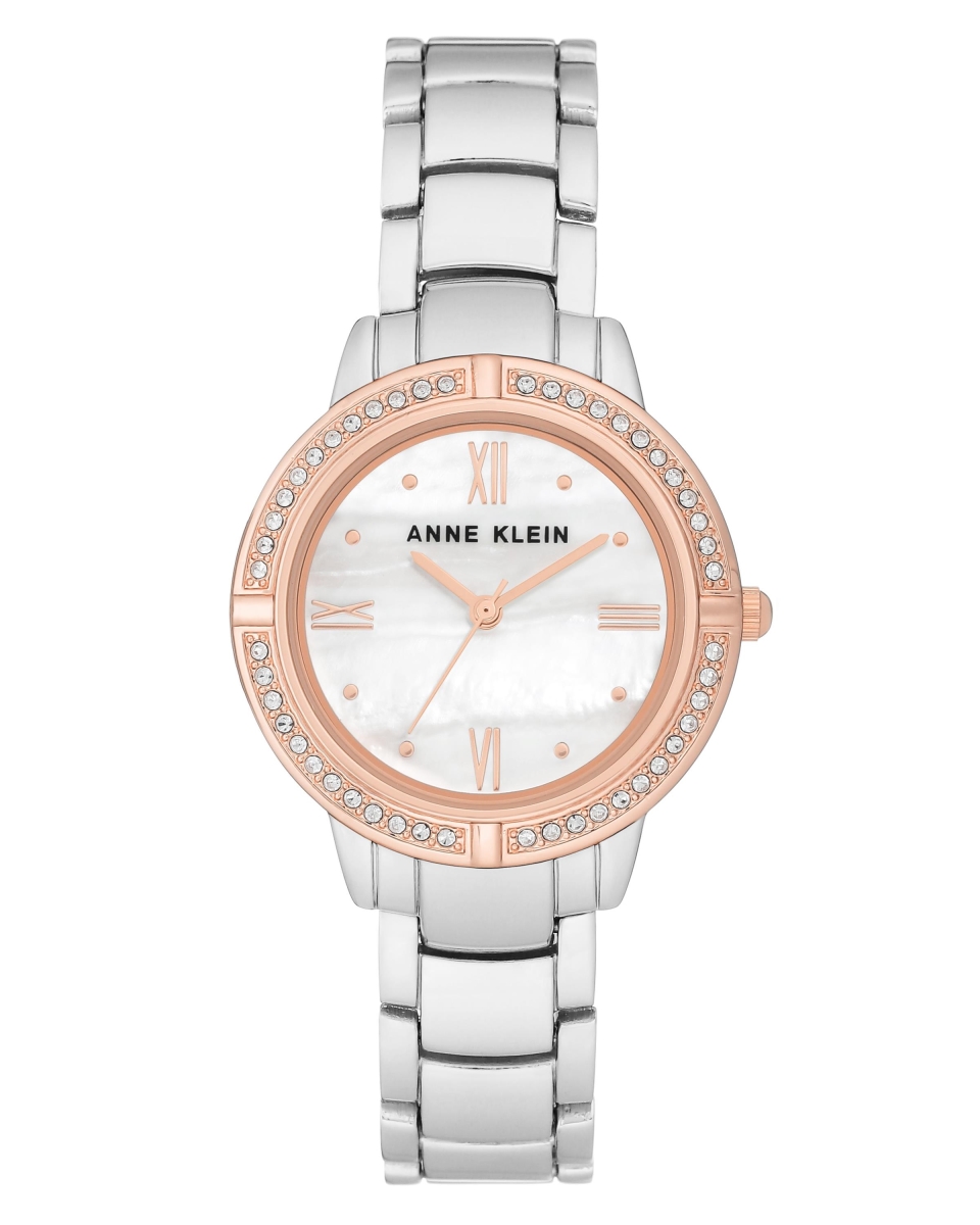 Ak-2875mprt Women Embellished Silver Bracelet Watch