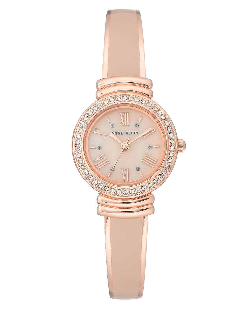 Ak-2882bhrg Women Rose Gold Tone Crystal Bangle Bracelet Watch