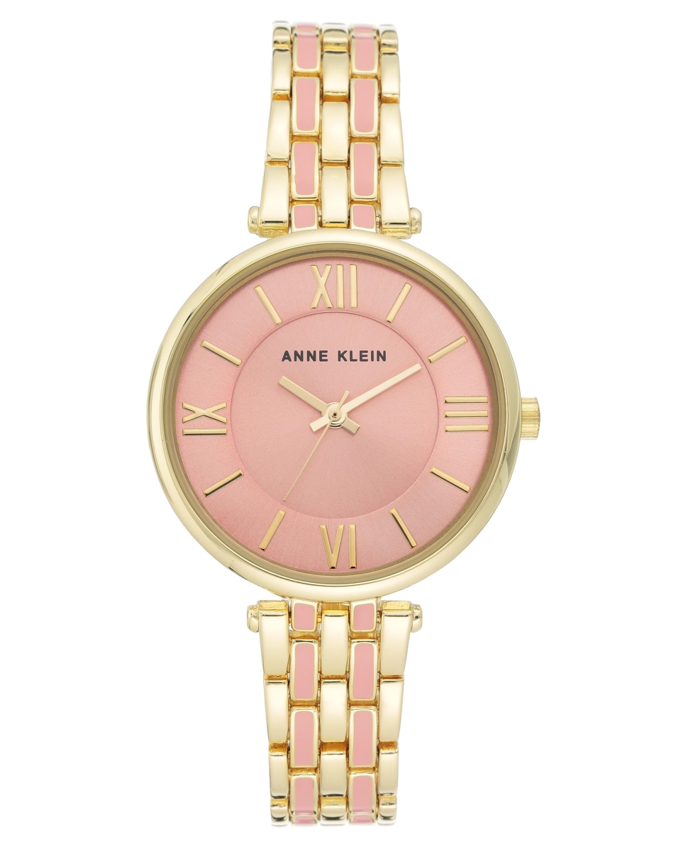 Ak-3276pkgb Women Gold & Pink Bracelet Watch
