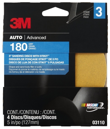 Mm03110 5 In. Fine Backed Adhesive Disc