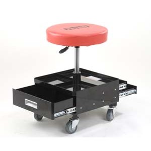 Omc-3100 Pneumatic Creeper Seat With Tool Drawers