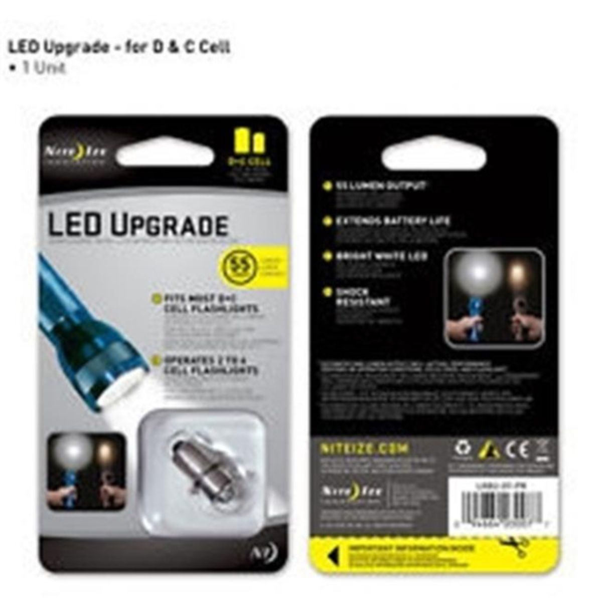 Steelman Js96378 Led Replacement Bulb To Fit C & D Cell Mag Lites