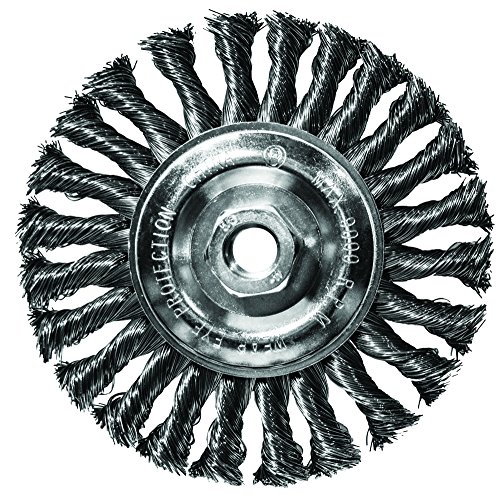 Century Drill &amp; Tool CY76064 6 x 0.63 x 11 in. Knotted Wire Wheel Brush Pack of 2