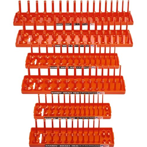 Hr92002 Socket Tray, Orange - 6 Piece