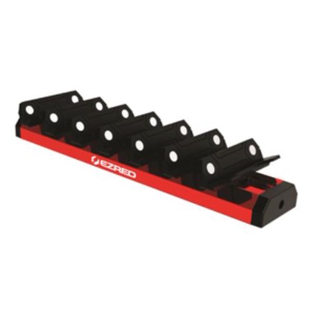 Ezwr7-rd 7 Slot Magnetic Wrench Rack - Red