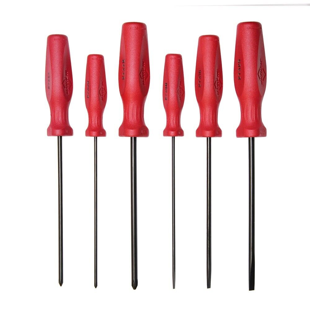 UPC 045256000008 product image for MH27021LT Long Slotted & Phillips Screwdriver Set - 6 Piece | upcitemdb.com