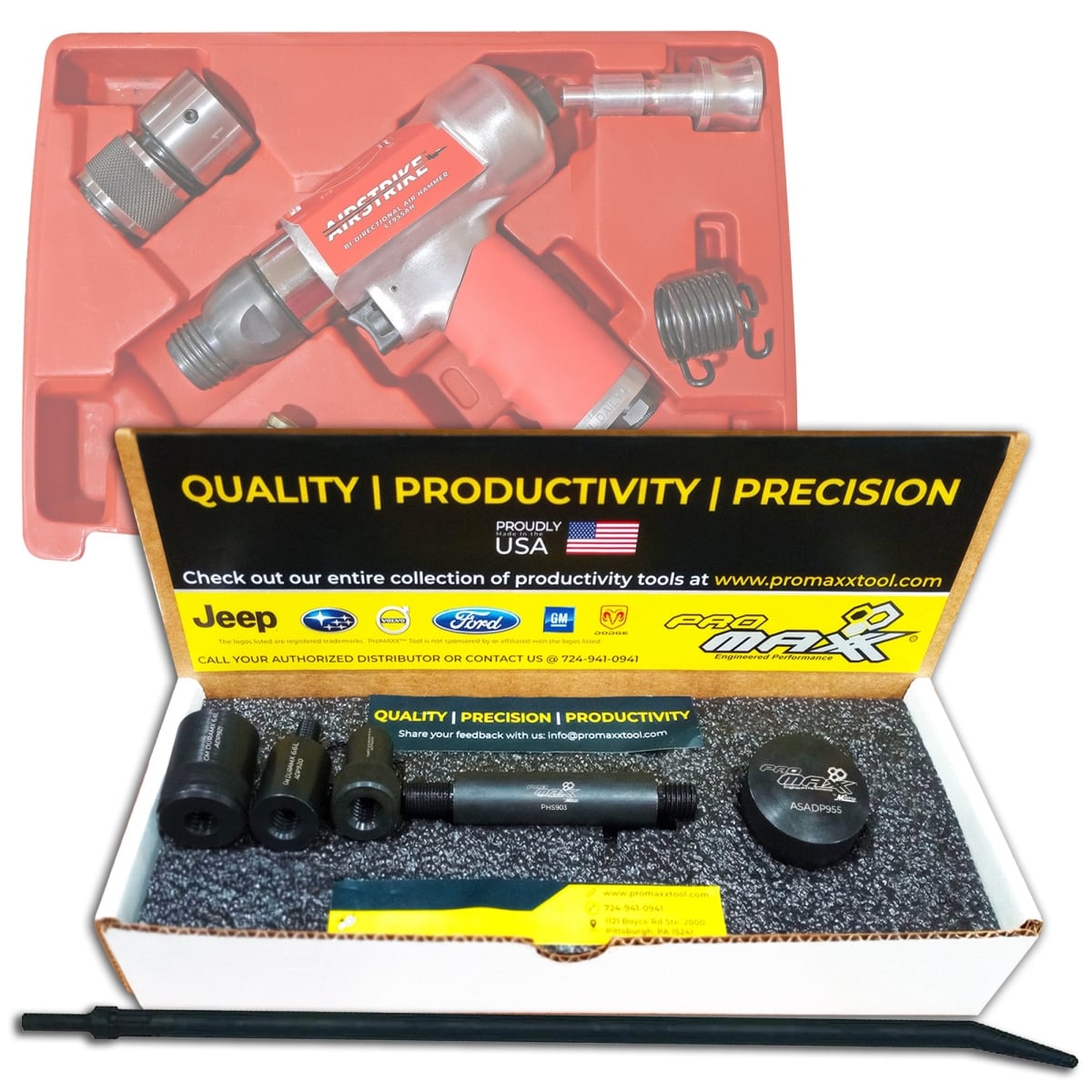 Milton PXPMXPWP955PRO Fuel Injector Line Puller Adapter Combo Kit for 2010-2016 Ford 6.7L PowerStroke & GM