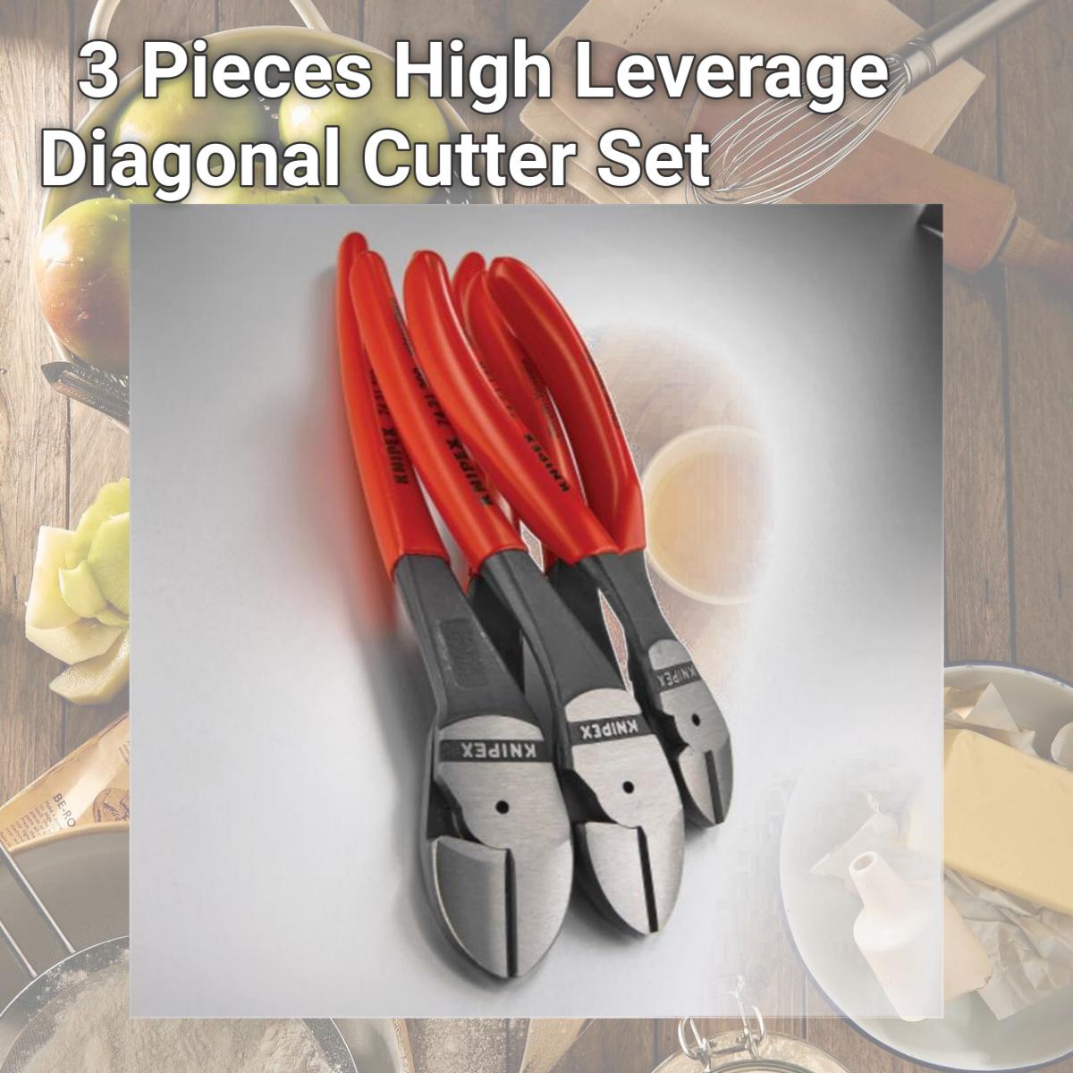 Picture of Knipex KX002005S2 3 Pieces High Leverage Diagonal Cutter Set