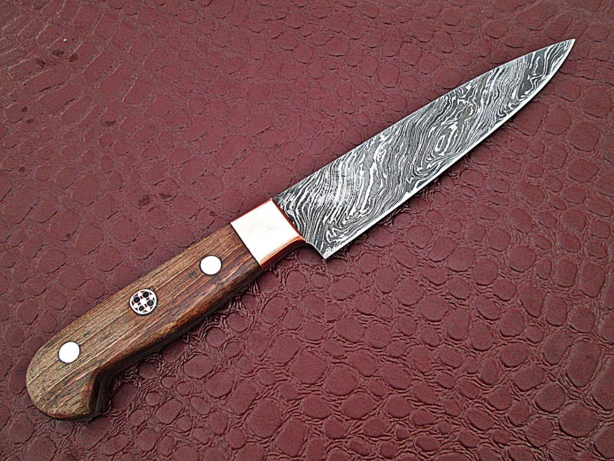 WSDM-2354 Forged Paring Knife Pro Chef Cutlery Damascus Steel 1095 HC