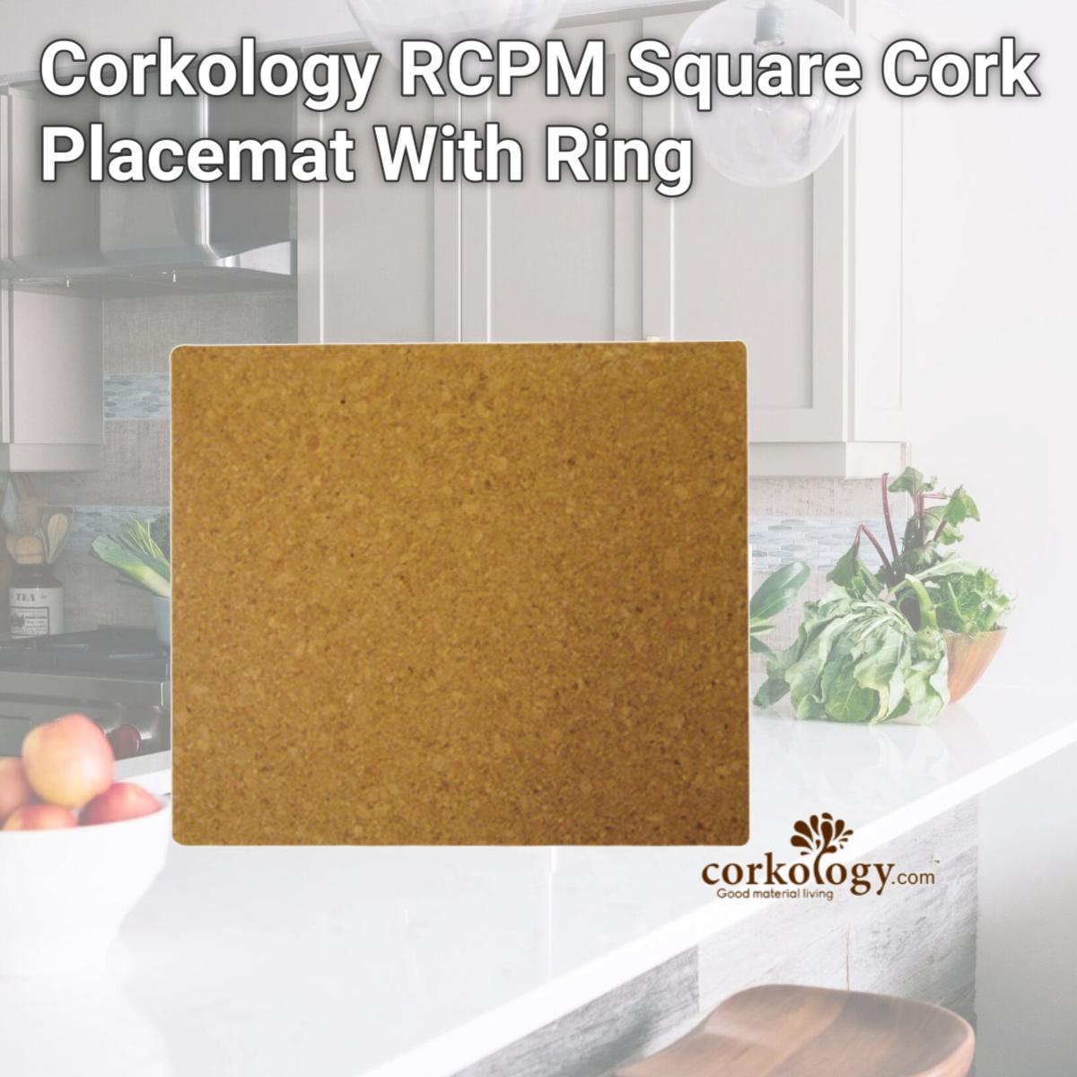 Picture of Corkology RCPM Square Cork Placemat With Ring