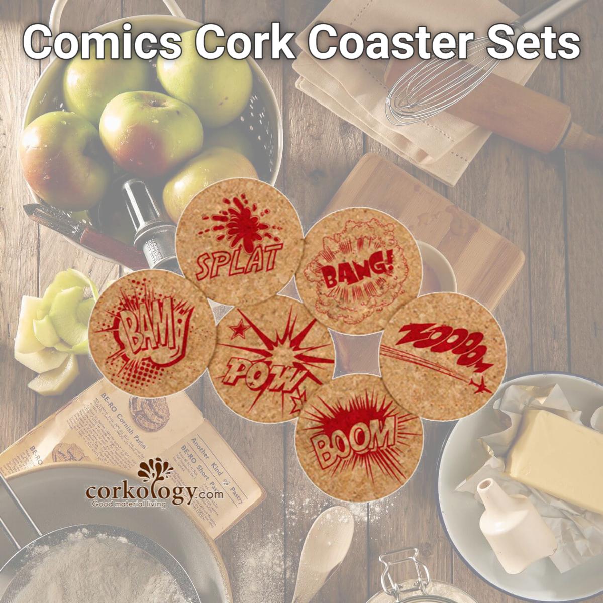 Picture of Corkology 387 Comics Cork Coaster Sets