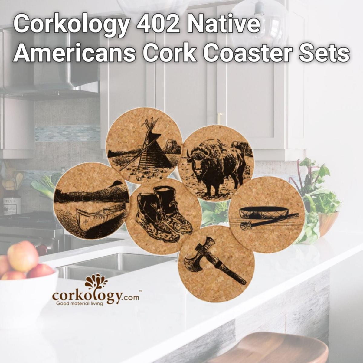 Picture of Corkology 402 Native Americans Cork Coaster Sets