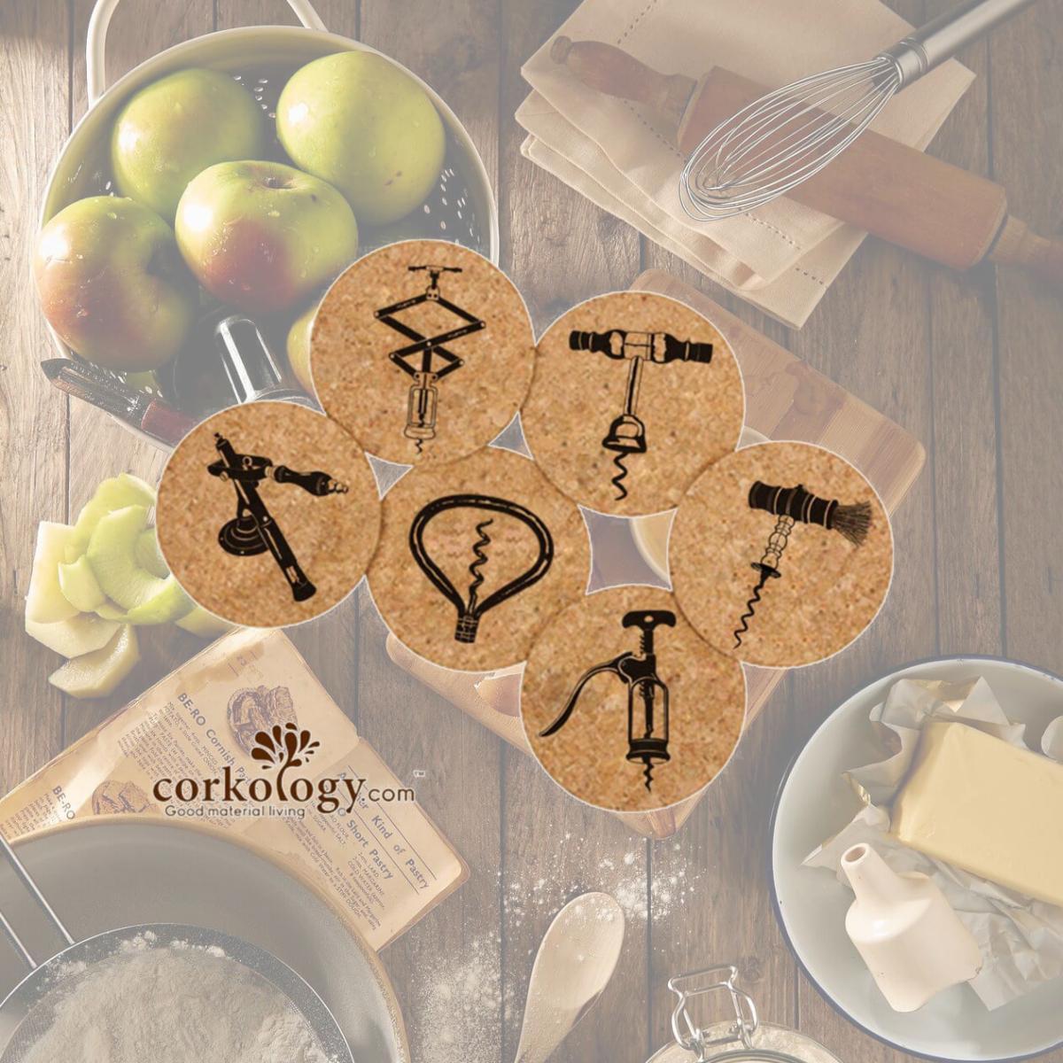 Picture of Corkology 406 Wine Opening Devices Cork Coaster Sets