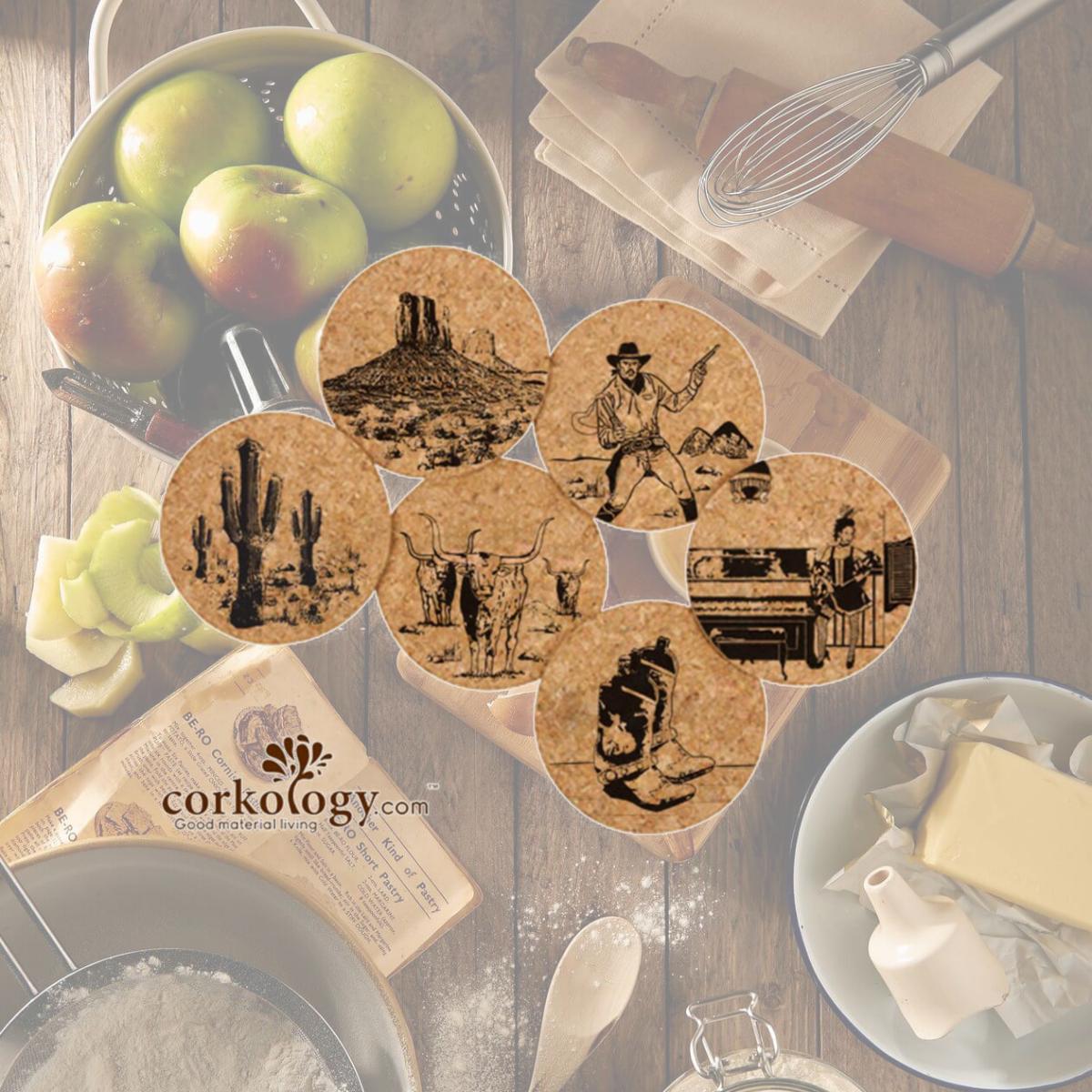 Picture of Corkology 408 Old West Cork Coaster Sets