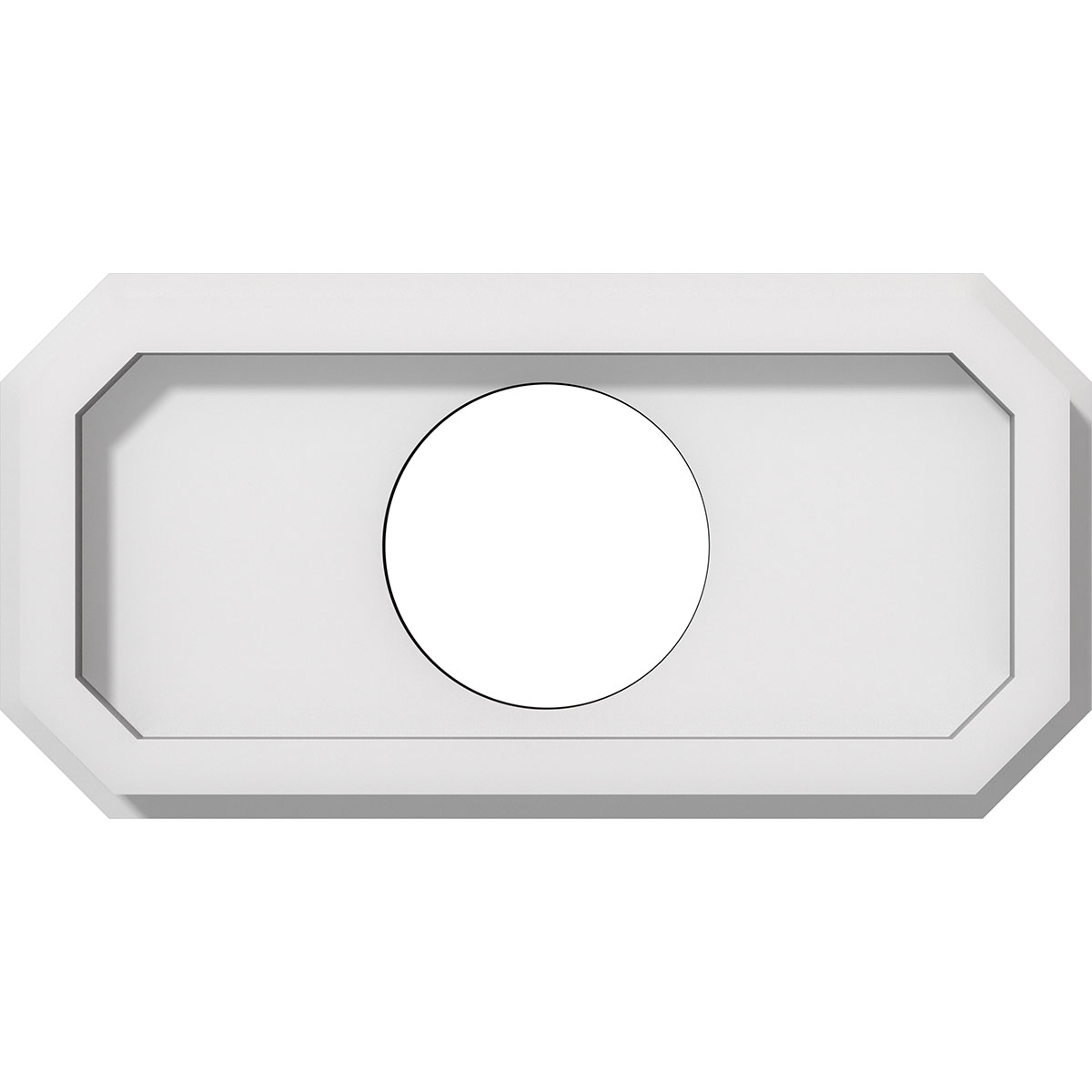 Cmp10x5ed-03000 3 In. Id X 3.5 In. Rectangle Emerald Architectural Grade Pvc Contemporary Ceiling Medallion