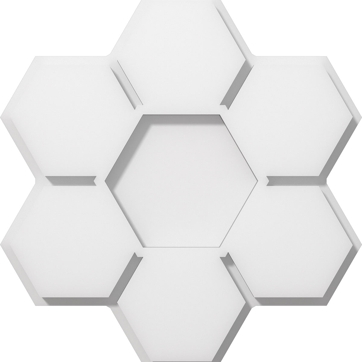 Cmp12dy 12 In. Od X 4 In. Square Daisy Architectural Grade Pvc Contemporary Ceiling Medallion